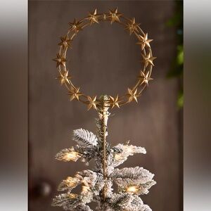 SOLD. Anthropologie Starry Iron Ring Tree Topper